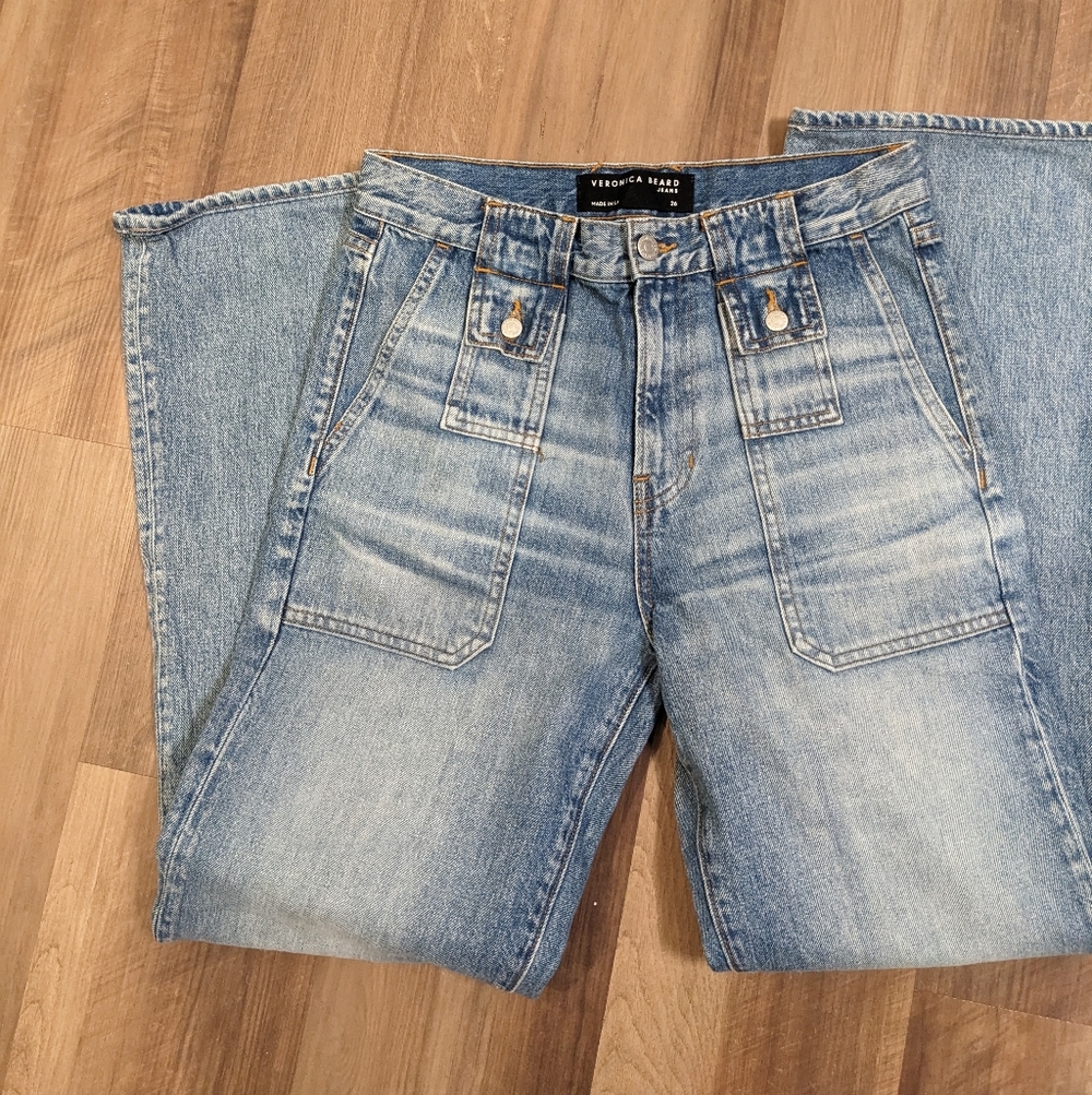 EUC Veronica Beard Crosbie Wide Leg Jeans